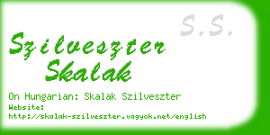 szilveszter skalak business card